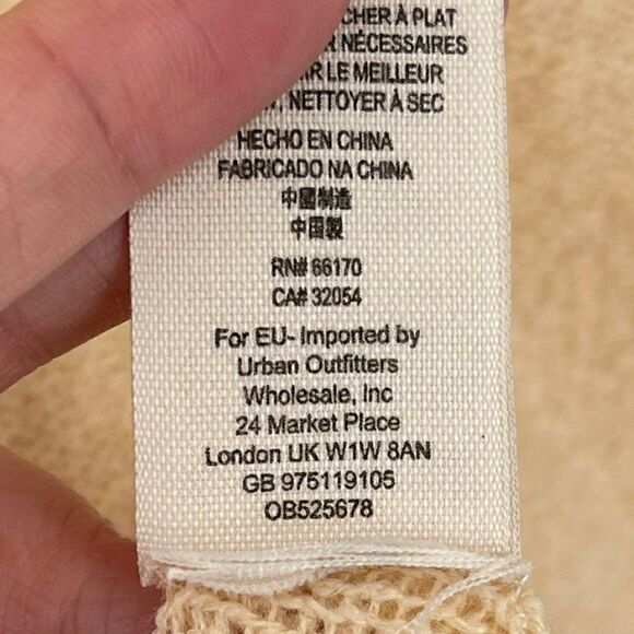 Free People Strawberry Fields Sweater Cowl Neck Swingy Soft Cream Women Small - Picture 14 of 14